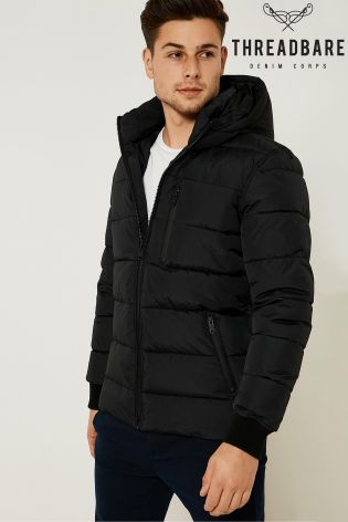 Threadbare Quilted Jacket With Hood